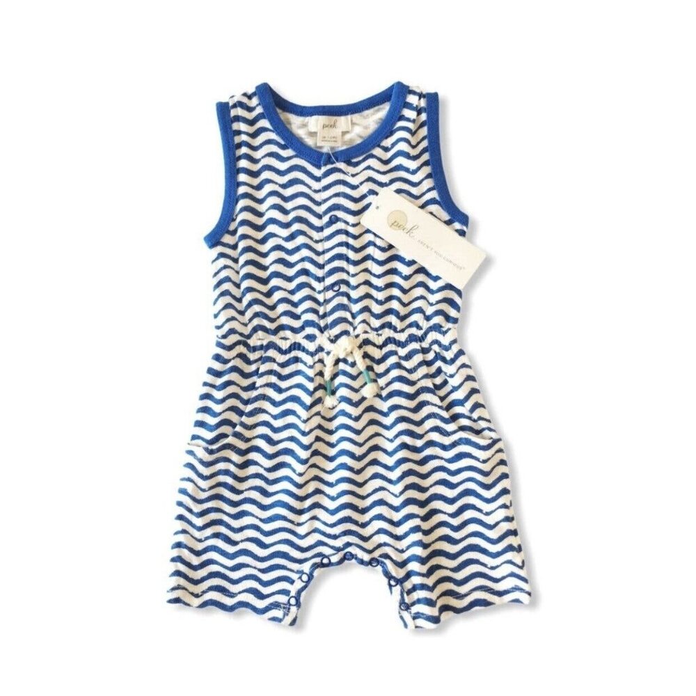 NWT Peek Blue Wave Romper